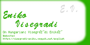 eniko visegradi business card